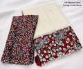 Kalamkari Panel Soft Linen Cotton Saree with Mirror Work