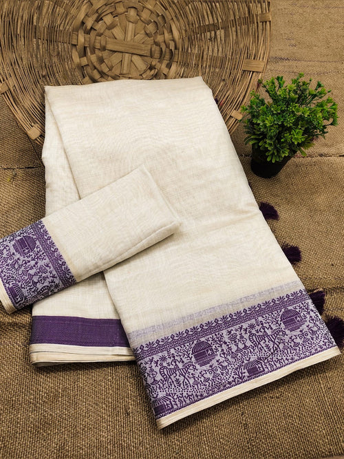 Elegant Cotton Soft Silk Saree with premium Jacquard weaving border