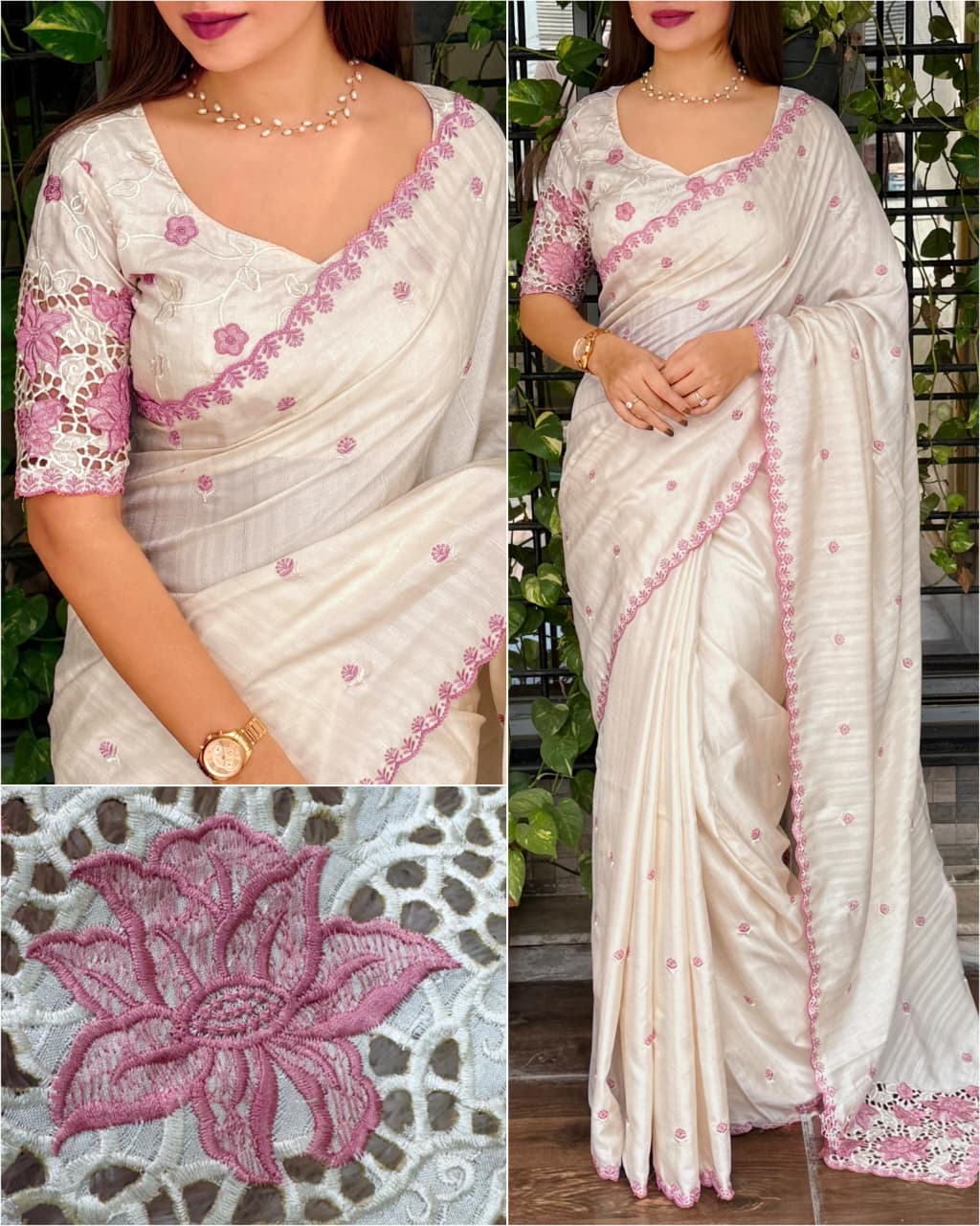 New Arrival – Tusser Cotton Cutwork Collection