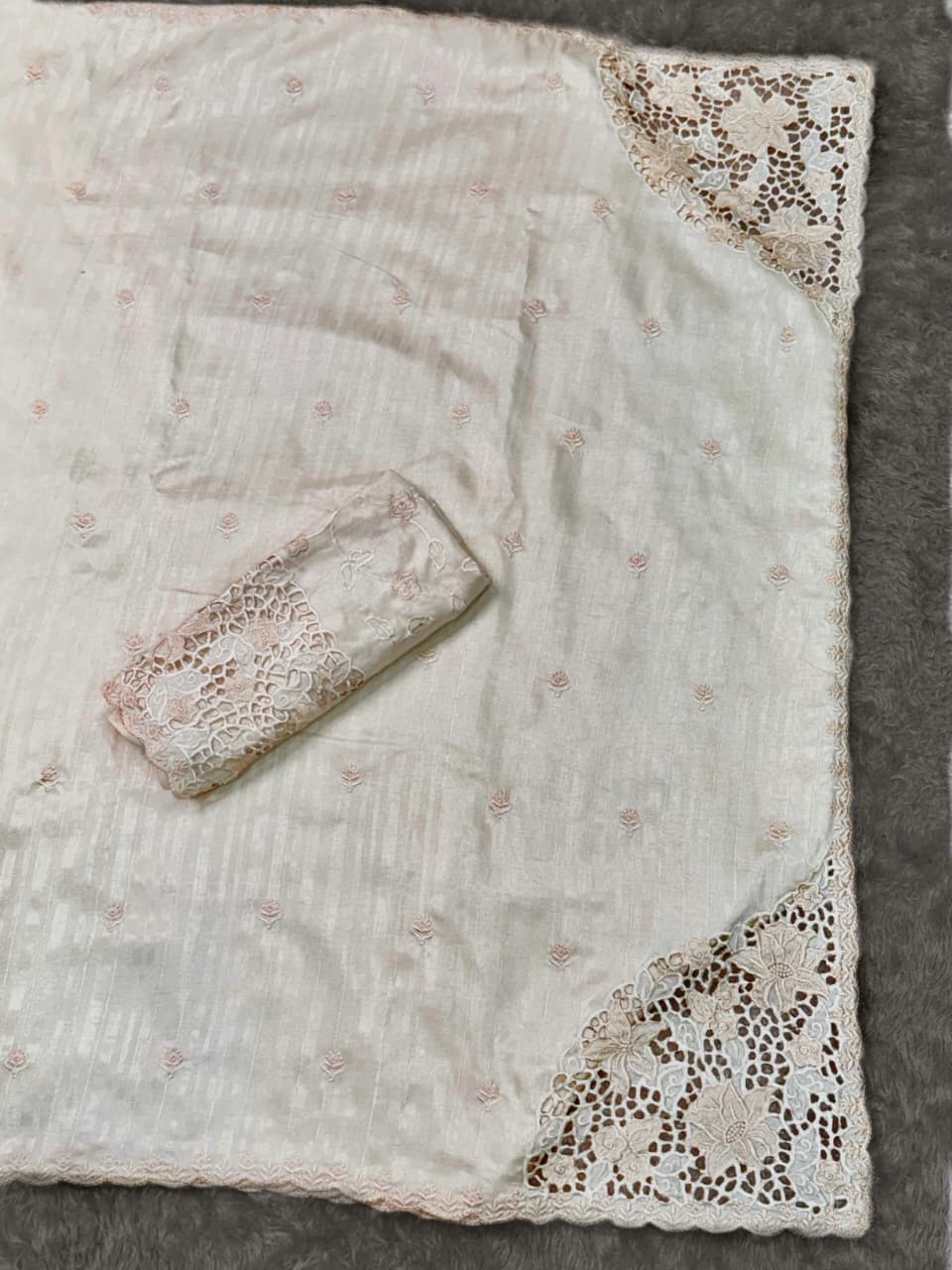 New Arrival – Tusser Cotton Cutwork Collection