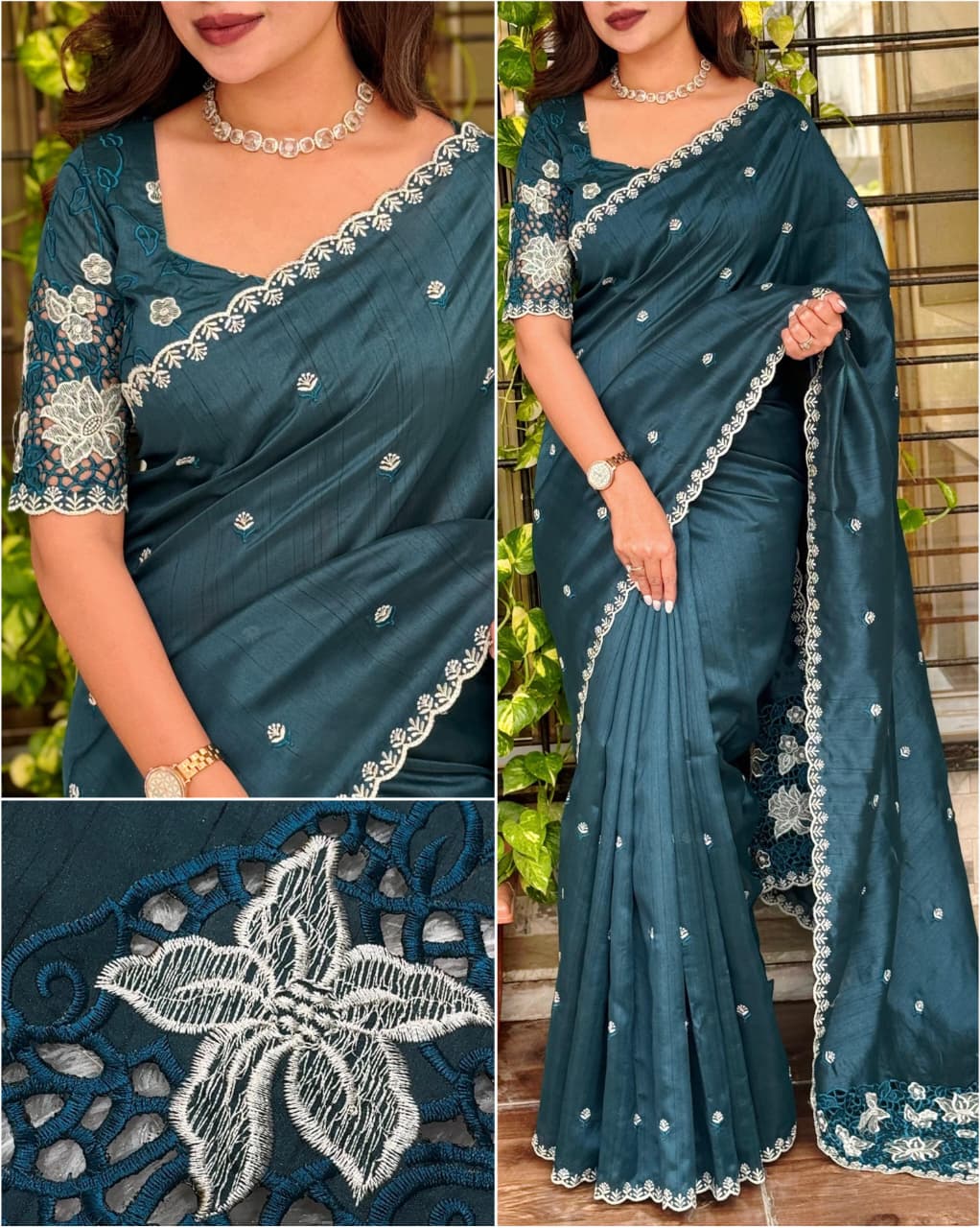New Arrival – Tusser Cotton Cutwork Collection