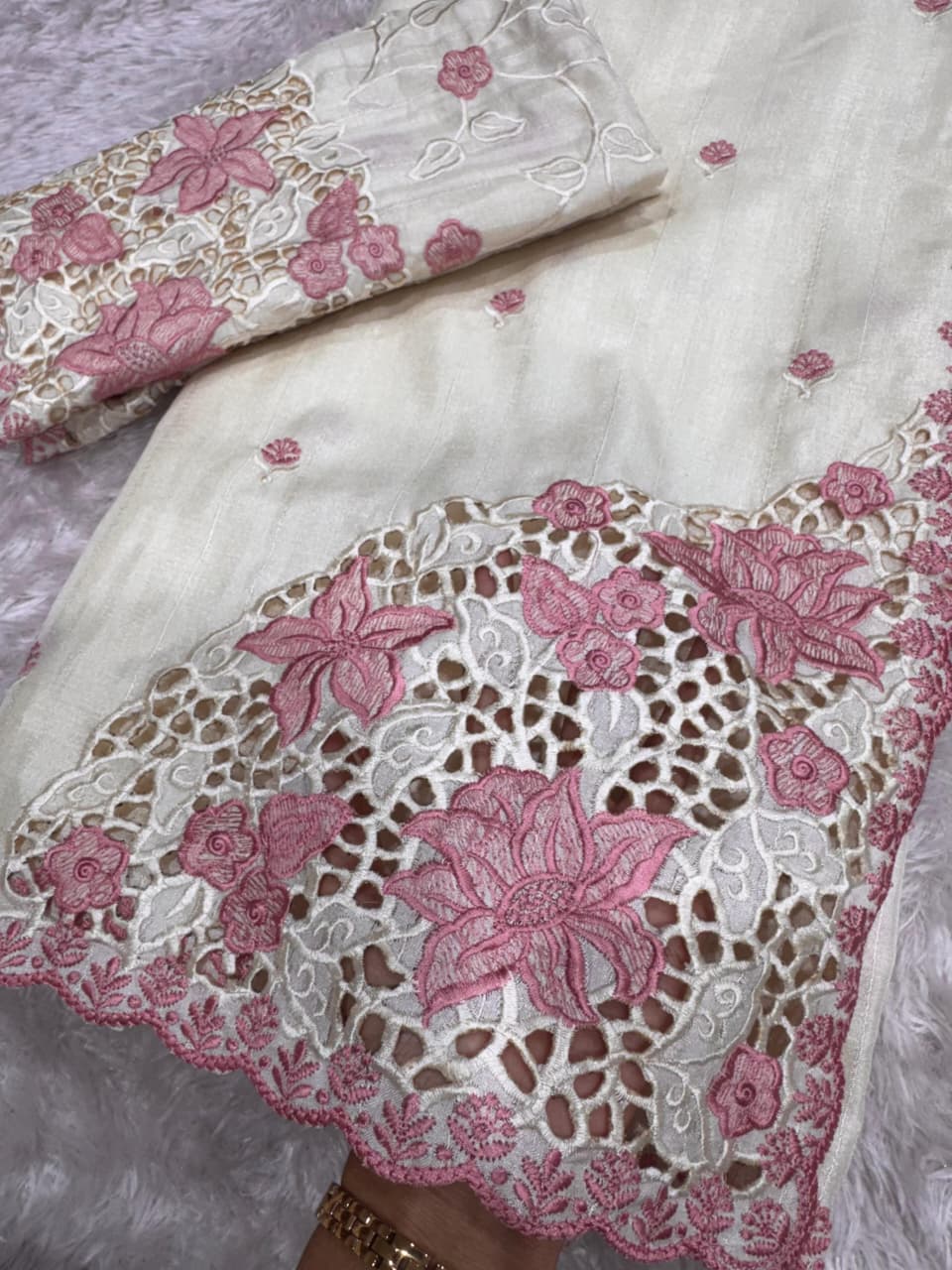 New Arrival – Tusser Cotton Cutwork Collection
