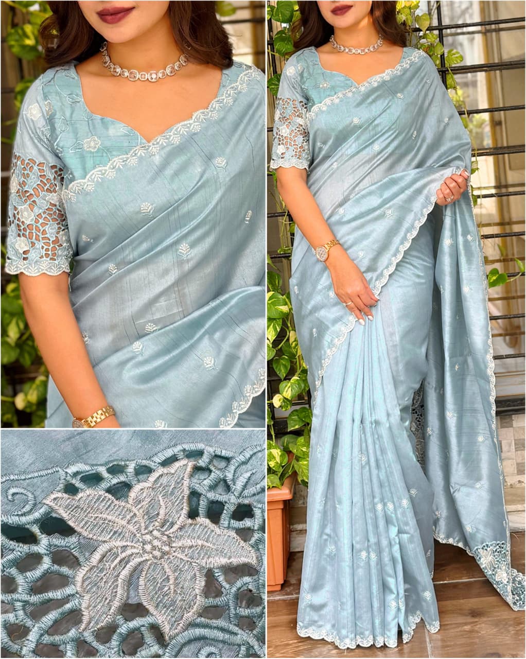 New Arrival – Tusser Cotton Cutwork Collection