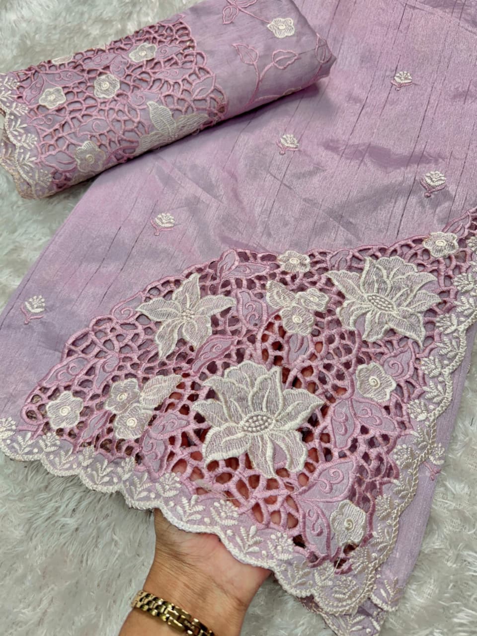 New Arrival – Tusser Cotton Cutwork Collection