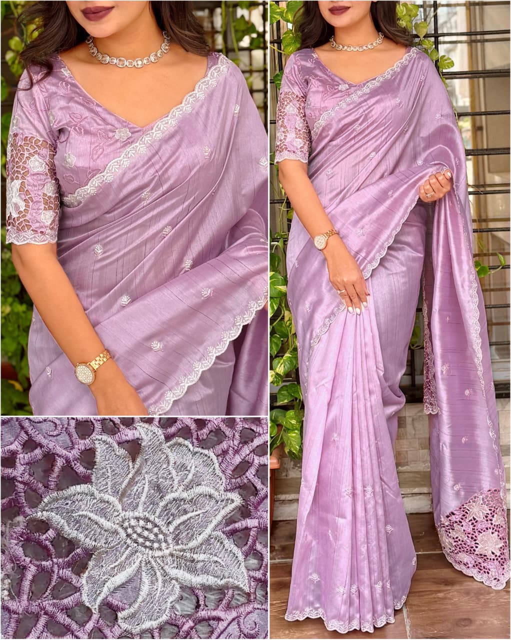 New Arrival – Tusser Cotton Cutwork Collection