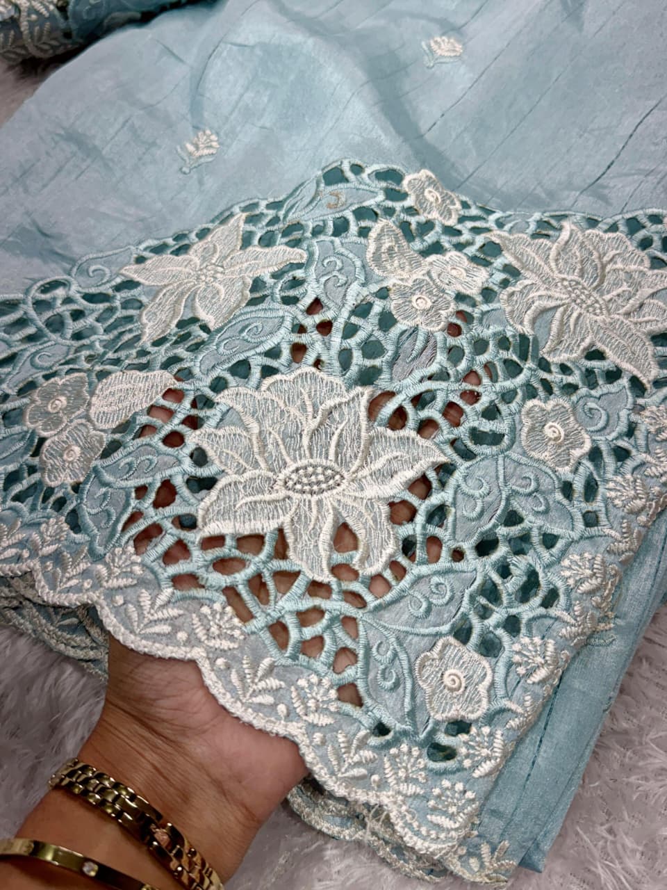 New Arrival – Tusser Cotton Cutwork Collection